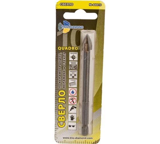 Сверло по стеклу и кафелю Trio-Diamond Квадро 4B 10*48 mm