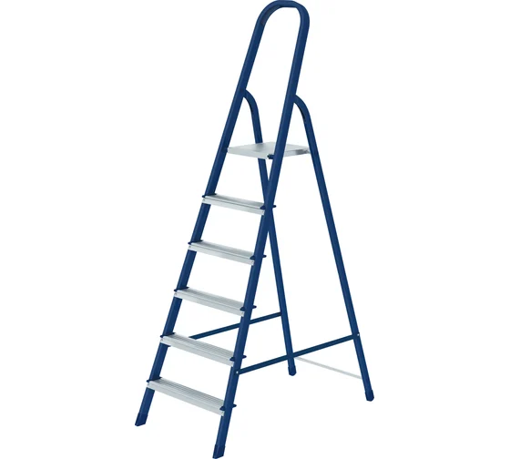 Стремянка, 6 ступеней, стальная, Россия// Сибртех