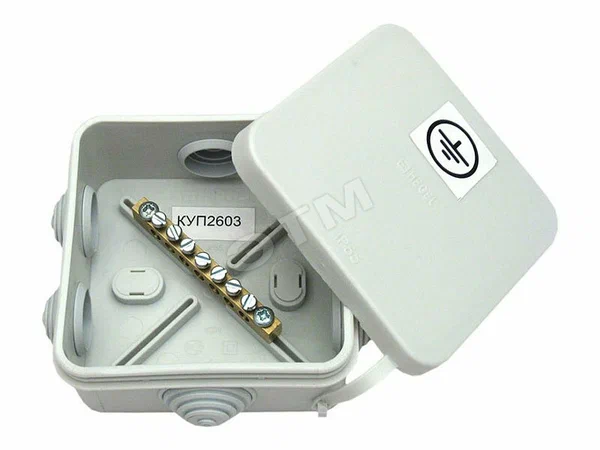 Коробка уравнивания потенциалов 100х100х50 (КУП2604)