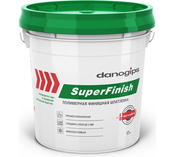 Шпатлевка Danogips SuperFinish универсальная 17 л/28 кг, шт