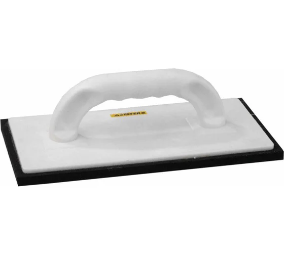 Терка финишная с резиновым покрытием, пластиковый корпус 280х140х10 мм