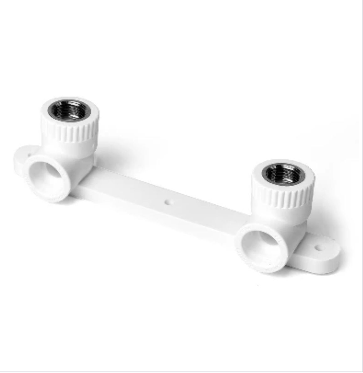 Планка монтажная с водорозетками полипропиленовая 20x1/2' ВР для смесителя белая