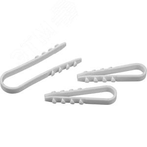 Дюбель-хомут 11-18мм нейлон белый (50шт) Navigator Group
