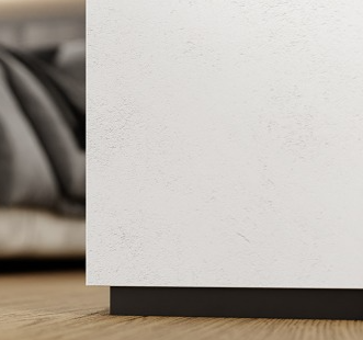 Теневой профиль напольный, эмаль мат RAL 9005 чёрный, 2,5 м