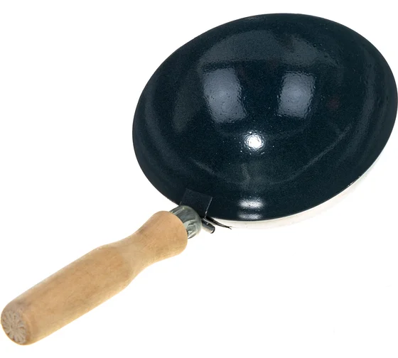 Ковш стальной строительный, 160 мм, деревянная ручка// Сибртех