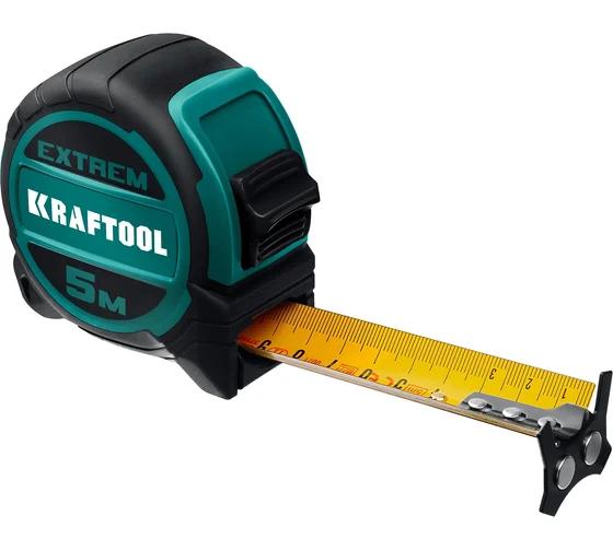 KRAFTOOL Extrem, 5 м х 32 мм, рулетка со сверх широким полотном (34127-5)