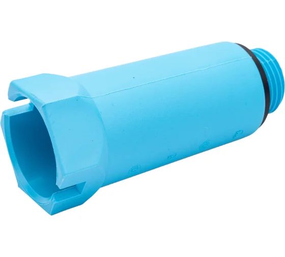 Заглушка монтажная Н 1/2" с прокладкой O-Ring, синяя