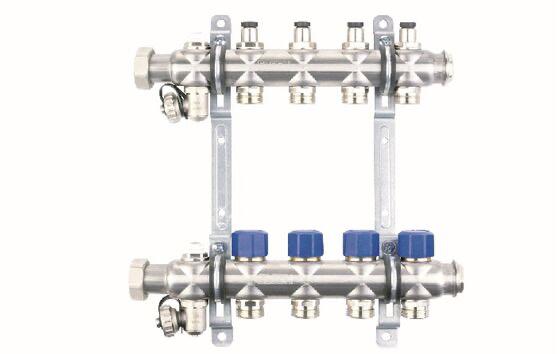 Коллекторная группа, ELSEN, 1", 4 контура, размер отвода-3/4", PN, бар-4, T°C -от 0 до +70, с вент.