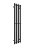 Полотенцесушитель электрический Двин X-4 plaza neo 4657801241697 120x20 см, подключение справа, слева, матовый черный, I-образный (Код: 630672)