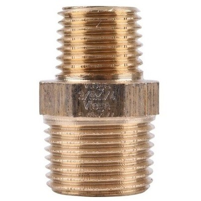 Ниппель НН 1" x 3/4" бронза VIEGA