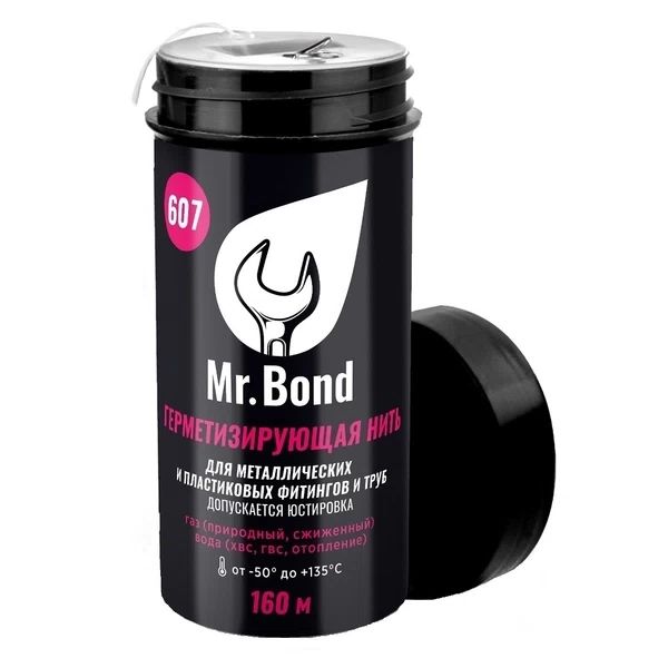 Mr.Bond 607 Нить для герметизации резьбы, 50м