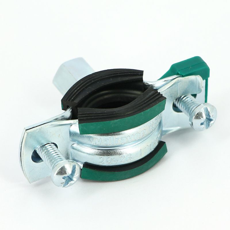 Хомут KSB2 М8/М10 1/2" (20-23 мм) 2-х винт. с уплотн. epdm, быстрый замок