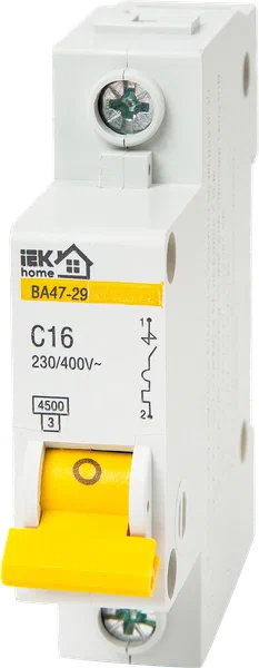 Автоматический выключатель 1P С 16A "IEK"