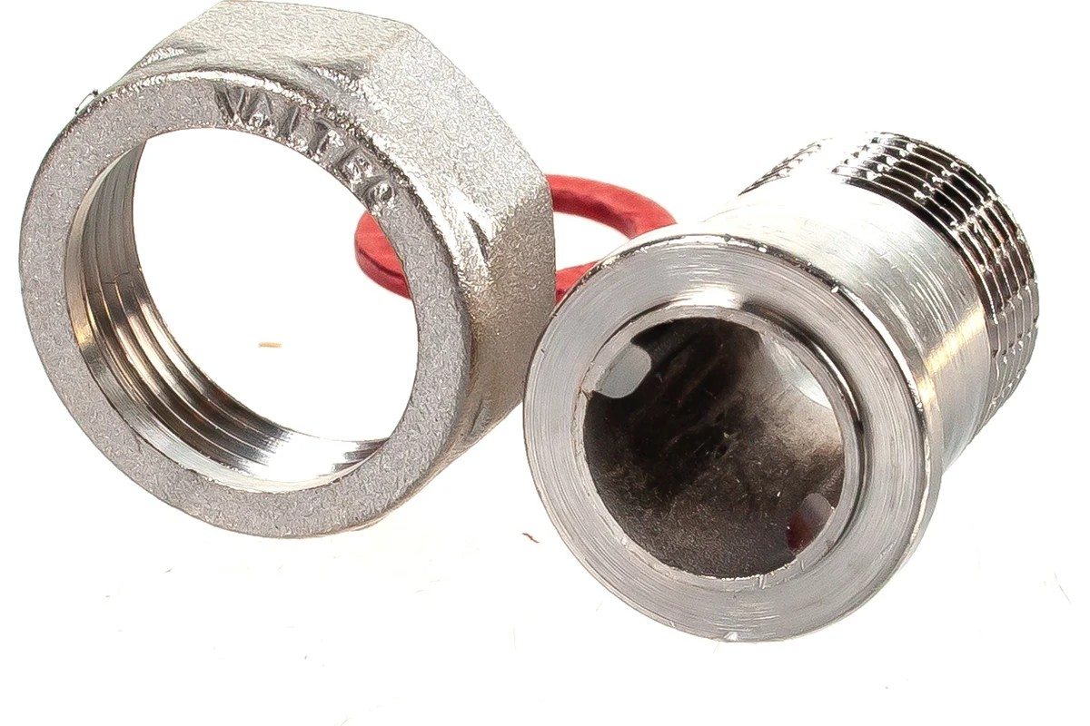 Полусгон прямой с накидной гайкой, 3/4"x1/2"