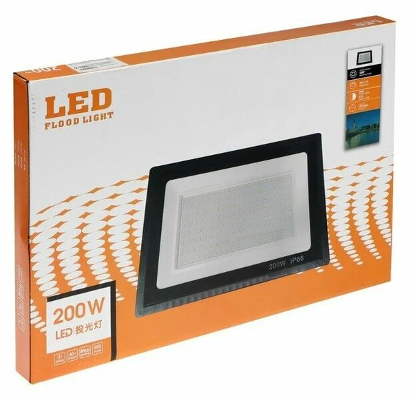 Светодиодный прожектор LED 200 Вт, IP66