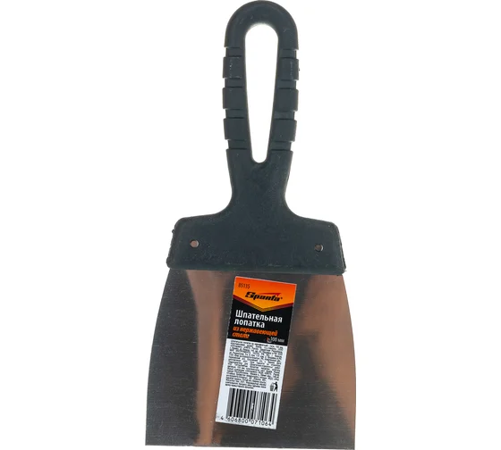 Шпательная лопатка из нержавеющей стали, 100 мм, пластмассовая ручка//Sparta (1)