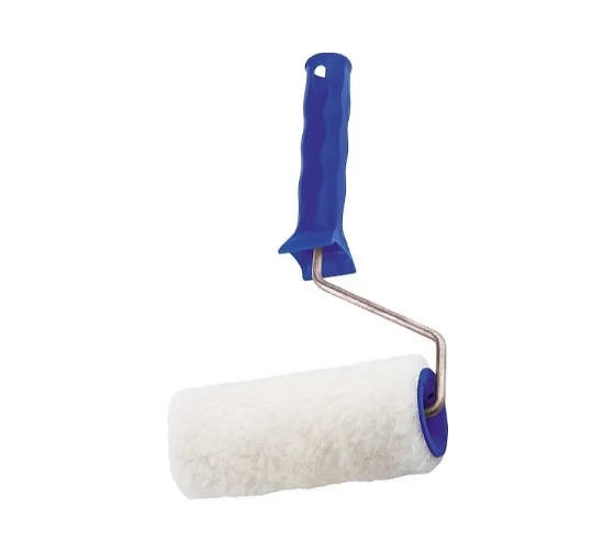 Валик "ИСКУССТВЕННЫЙ МЕХ" с ручкой, 100 мм, ворс 15 мм, D 48 мм, D руч. - 6 мм, полиэстер