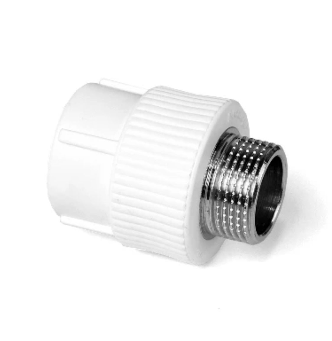 Муфта комбинированная 20x1/2' НР полипропиленовая PPR белый