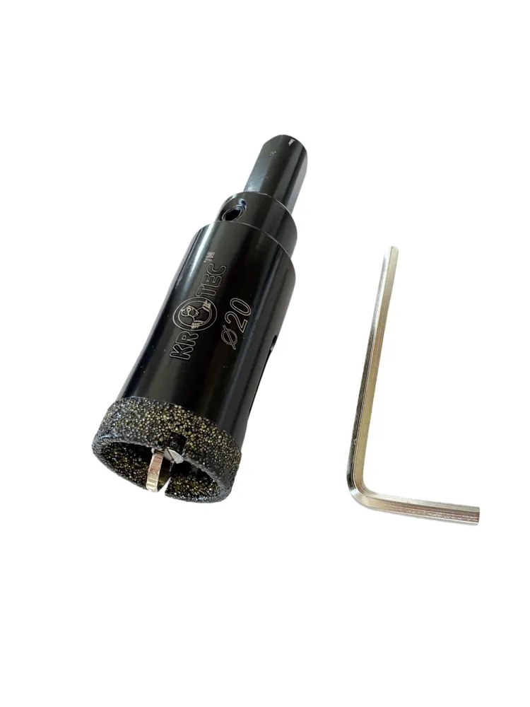 Коронка по керамике алмазная 20 мм, KROTEC