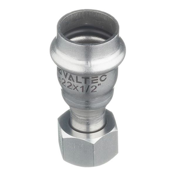 Соединитель с накидной гайкой нерж. сталь 22х1/2"