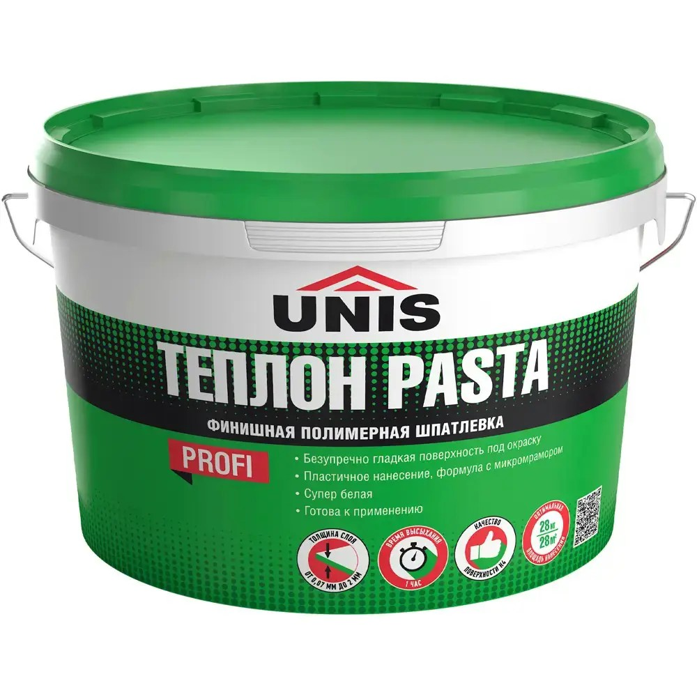 ЮНИС Pasta ТЕПЛОН шпатлевка полимерная готовая 28 кг