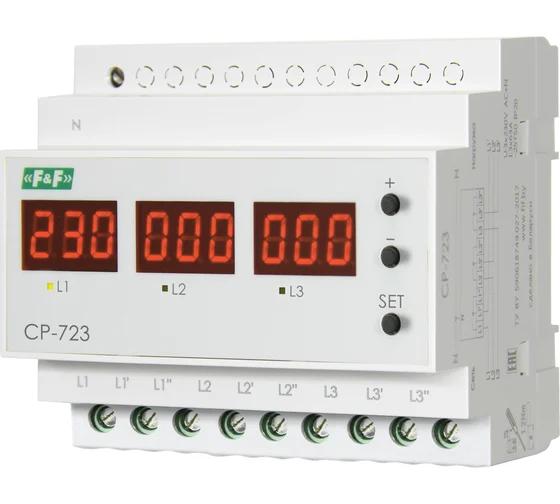 Реле контроля напряжения 3Р 63А "Евроавтоматика" (cp-723).