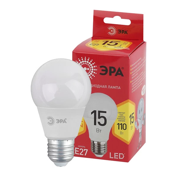 Лампа светодиодная LED 15Вт E27  "ЭРА"
