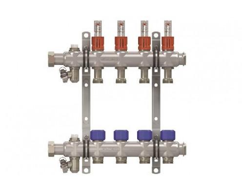 Коллекторная группа, ELSEN, 1", 7 контуров, размер отвода-3/4", PN, бар-4, T°C -от 0 до +70, с вент