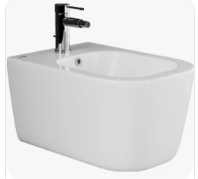 Биде подвесное Ceramicanova New Day CN3006 глянцевое белое, с донным клапаном