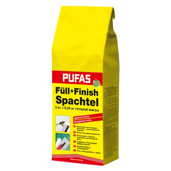 Шпаклевка гипсовая заполняющая PUFAS Full+Finish 5кг