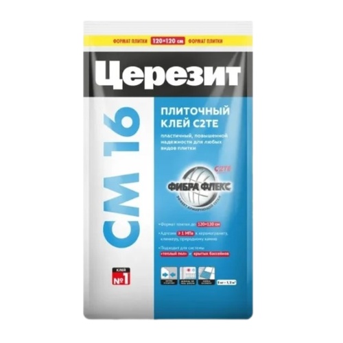 Церезит CM16/5кг Плиточный клей для керамогранита (02068)