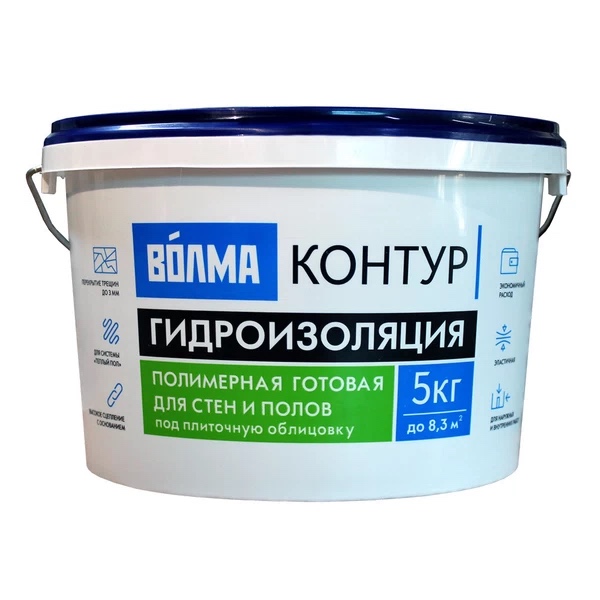 Волма Гидроизоляция полимерная Контур, 5 кг