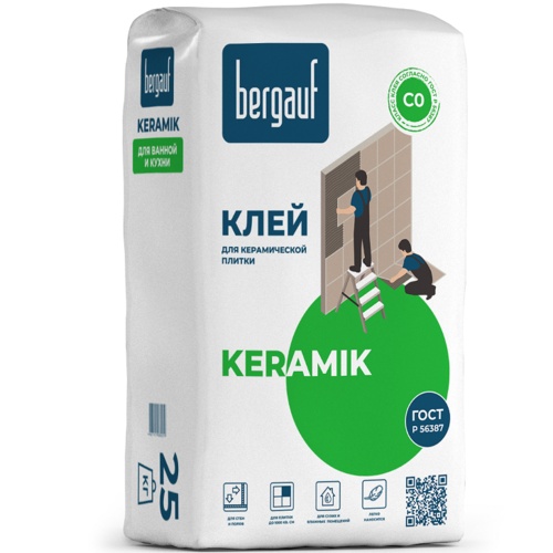 Клей плиточный Bergauf Keramik CO 25 кг. (01272)
