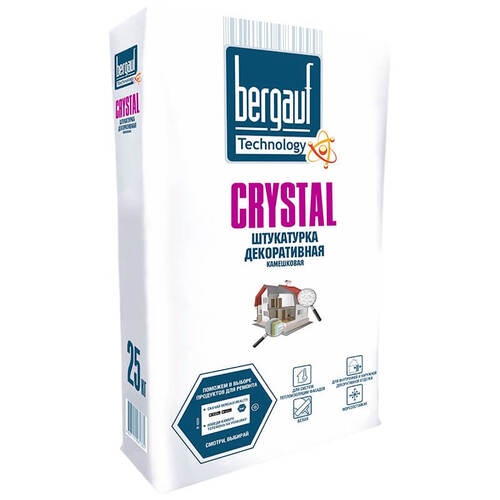 Штукатурка декоративная Камешковая Bergauf CRYSTAL 25 кг. (01297)