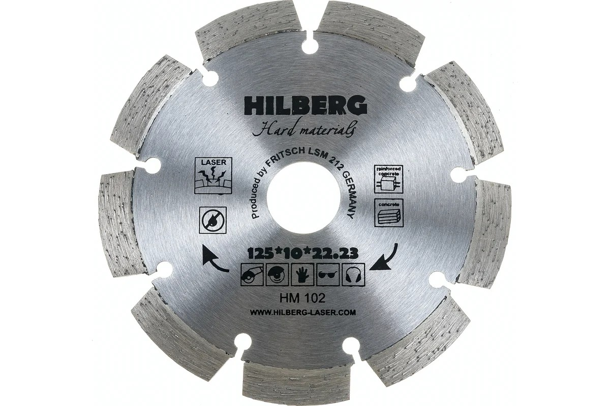 Диск Hilberg Hard Materials Laser 125*10*22.23 mm