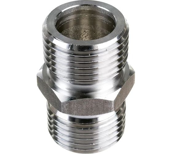 Ниппель нерж. сталь 1/2"х1/2"
