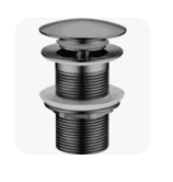 Слив для раковины, автомат(клик-клак) Gun Metall