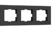 Рамка на 3 поста Werkel Slab черный матовый W0032908 4690389193422 a062801