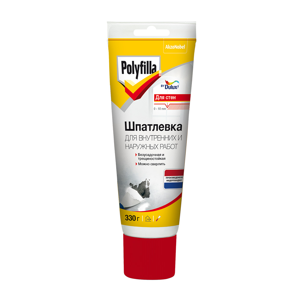 Шпатлевка Dulux Polyfilla для внутренних и наружных работ 330 г