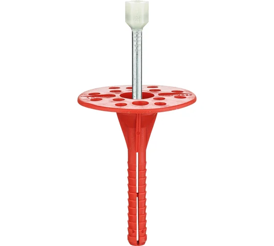 Дюбель для теплоизоляции гвоздь пластик, с термоголовкой, грибок, 10x80 (УТ-00165772)