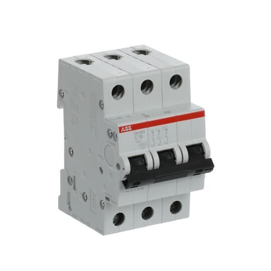 Автоматический выключатель 3-полюсный SH203 C16 6,0кА ABB