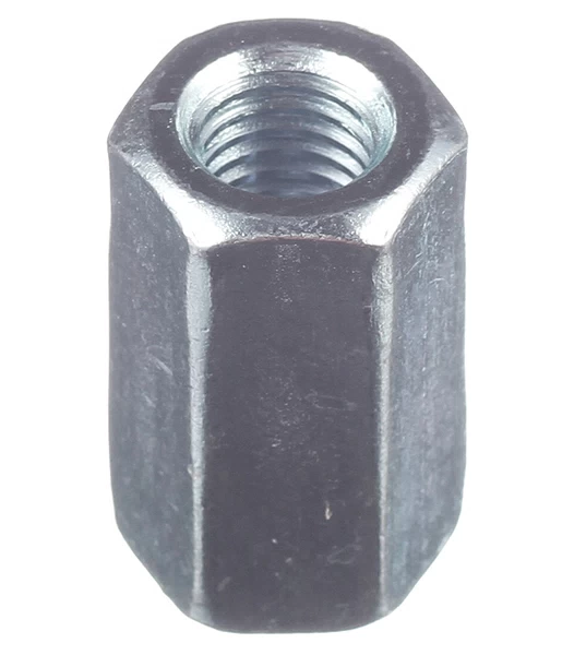 Гайка соединительная оцинкованная М10 х30 мм DIN 6334 (1 шт.)