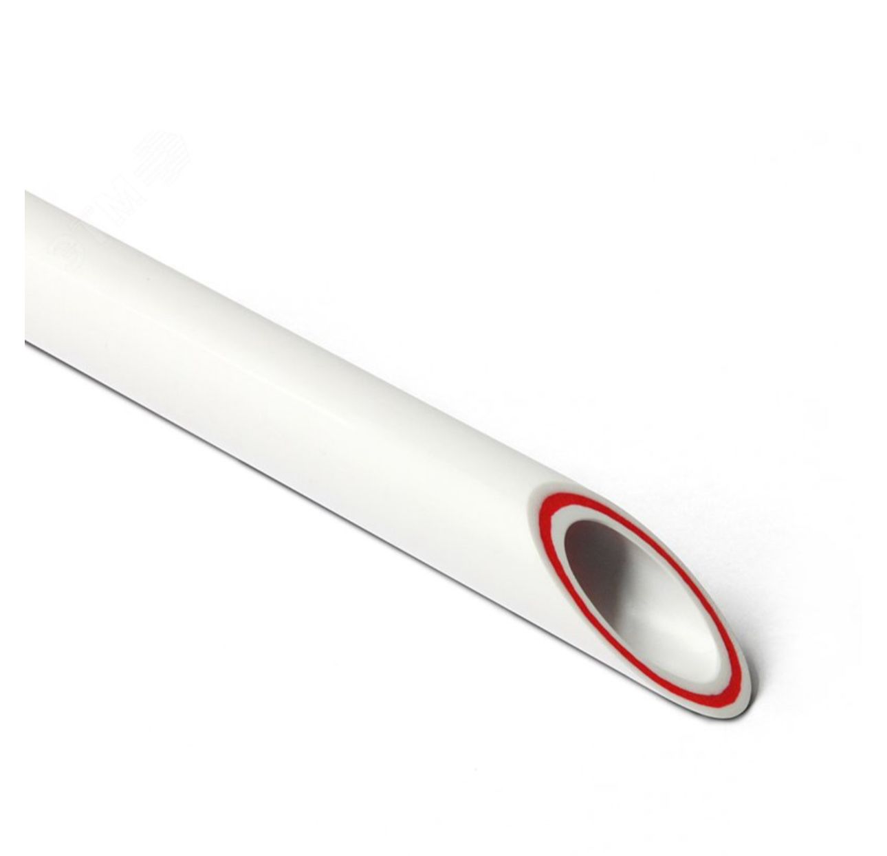 Труба полипропиленовая 20х2.8 SDR 7.4 PN 20 PPR RUBIS армированная стекловолокном белая, хлыст 2м