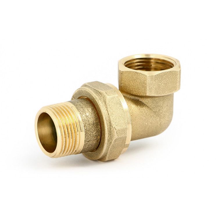 Разъёмное соединение угловое НВ 1/2" с прокладкой O-RING 