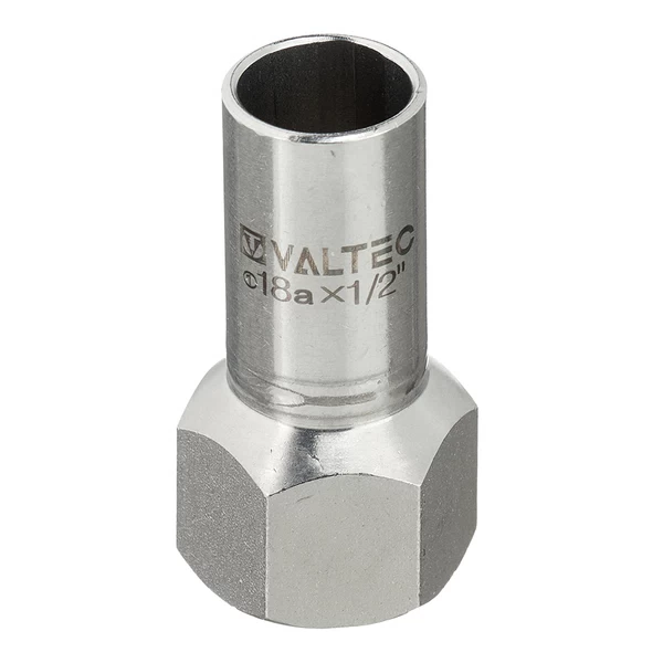 Соединитель нерж. сталь с вн.р. 18х1/2