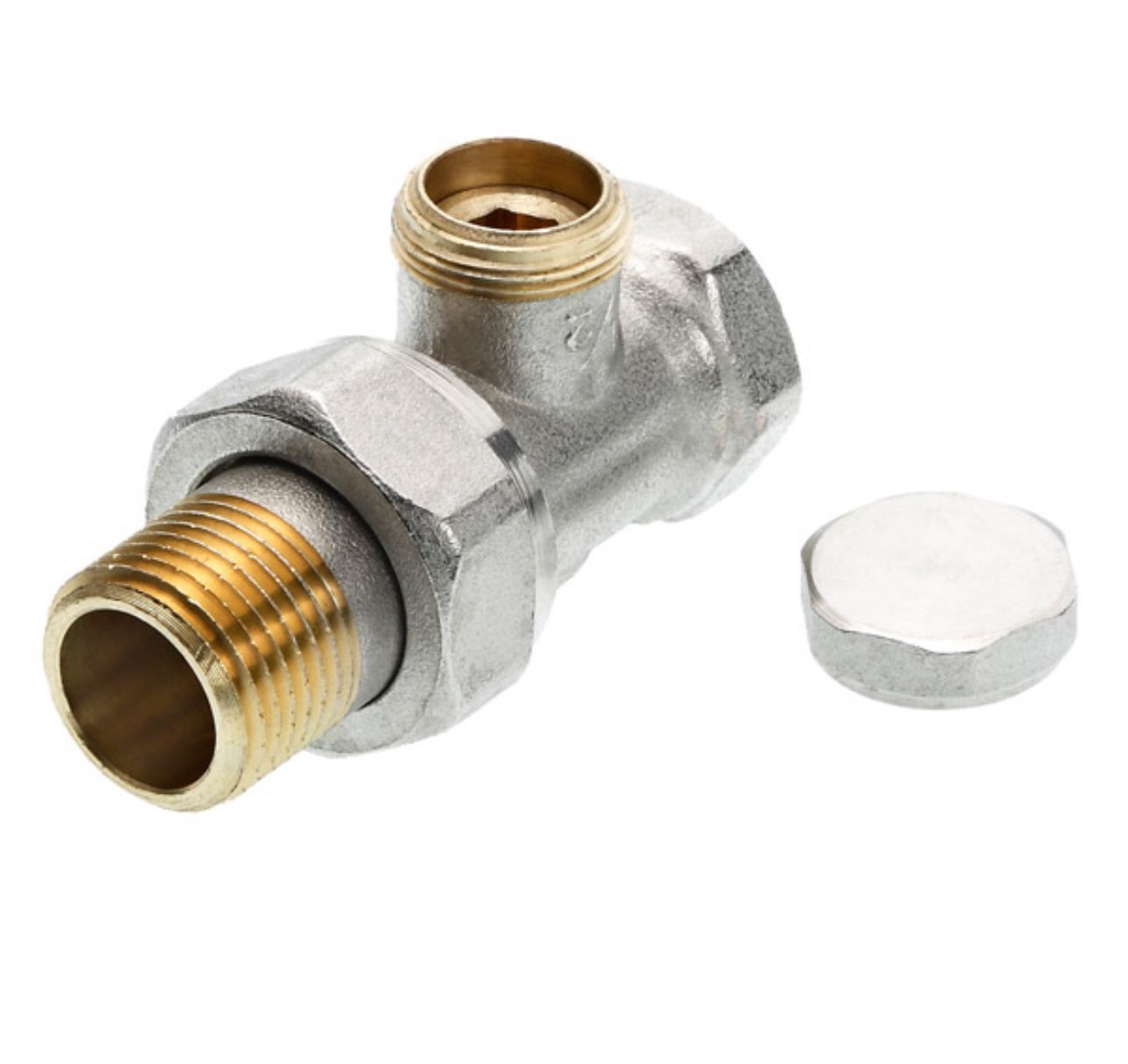 Вентиль на обратную подводку ТЕСЕ, проходной R 1/2" х Rp 1/2"
