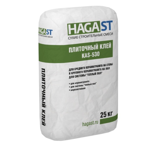 (С) Плиточный клей для керамогранита и камня HAGAST KAS-530 25 кг. (01497)