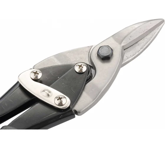 Ножницы по металлу, 250 мм, прямые, обрезиненные рукоятки// Matrix