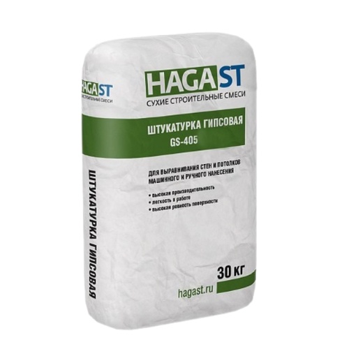 (С) Штукатурка гипсовая базовая HAGAST GS-405 30 кг. (01507)