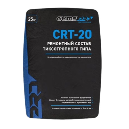 GLIMS PRO CRT-20 Класс R2. Тиксотропный ремонтный состав. (02127)